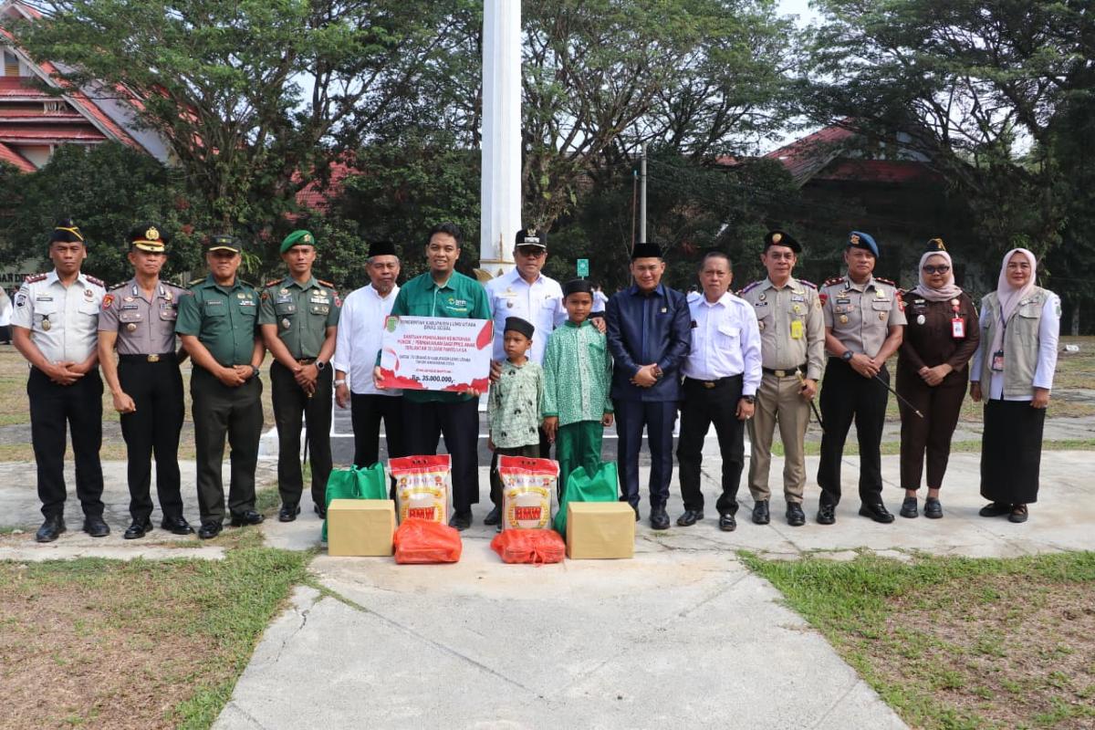 Peringati Sumpah Pemuda, Pemda Luwu Utara Salurkan Bantuan Permakanan untuk 70 Anak Terlantar